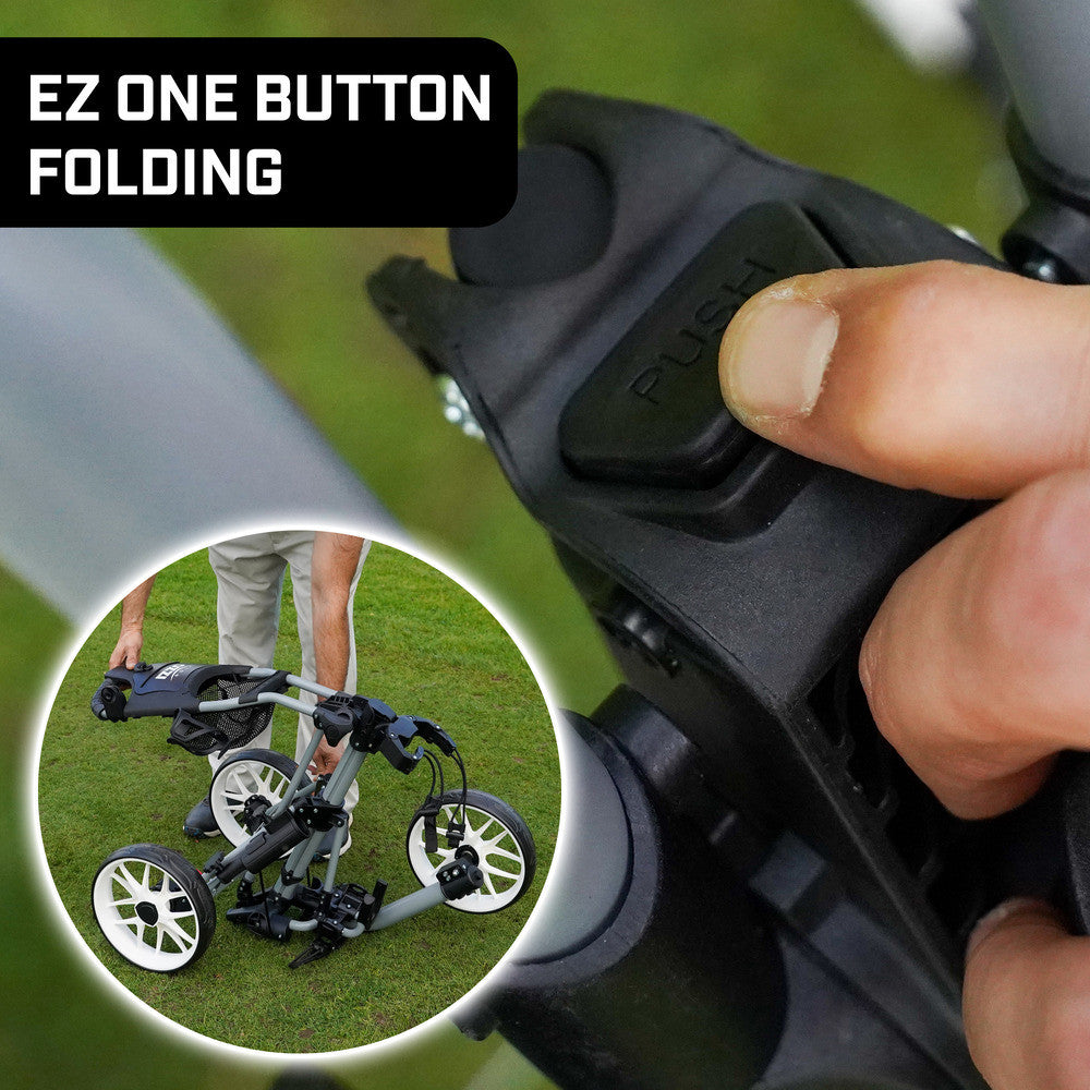 IZZO GOLF EZ-ROLL 3-WHEEL PUSH CART