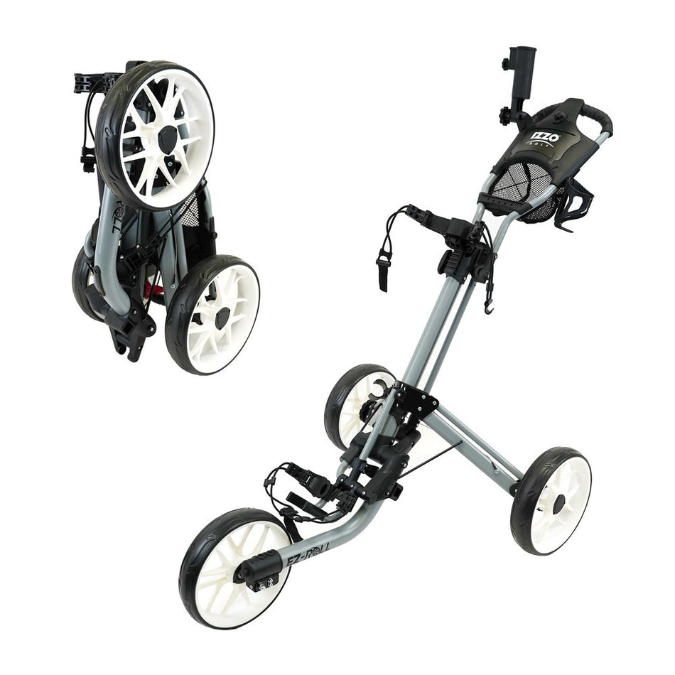 IZZO GOLF EZ-ROLL 3-WHEEL PUSH CART