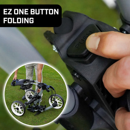 IZZO GOLF EZ-ROLL 3-WHEEL PUSH CART